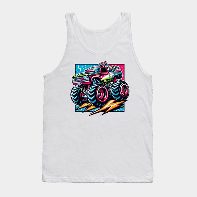 Monster Truck Tank Top by Vehicles-Art